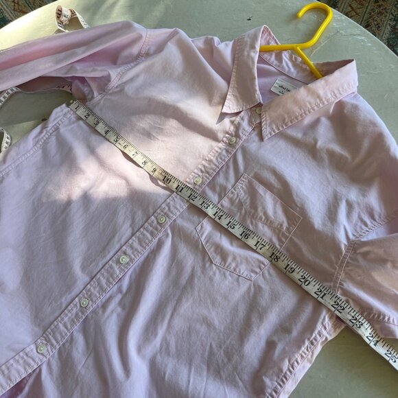 Aritzia Wilfred Free Relaxed Button Up Cotton Shirt in Sakura Pink Size S - Picture 8 of 12